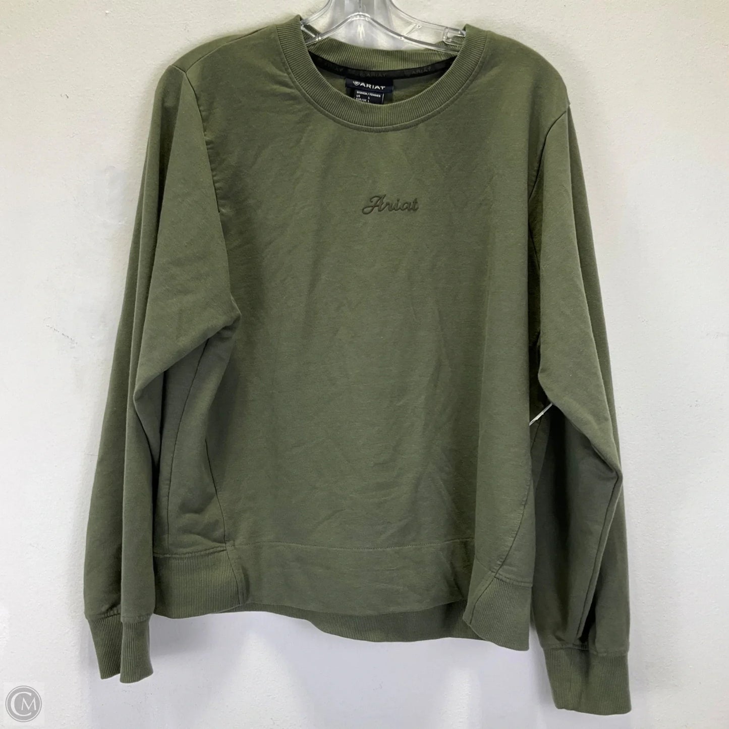 Top Long Sleeve By Ariat In Green, Size: L