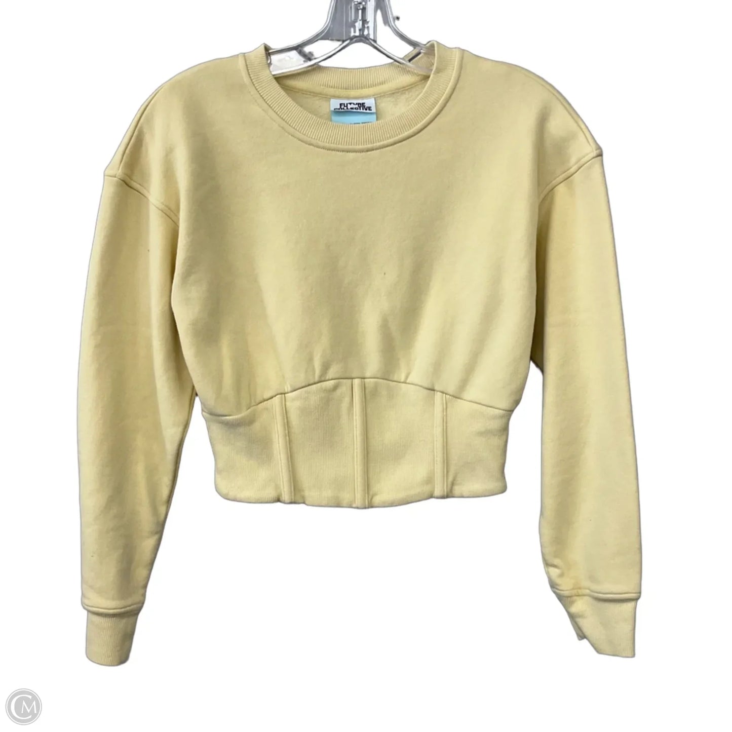Sweatshirt Crewneck By Future Collective In Yellow, Size: Xs