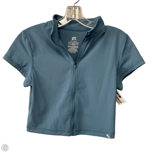 Athletic Top Short Sleeve By Joy Lab In Blue, Size: S