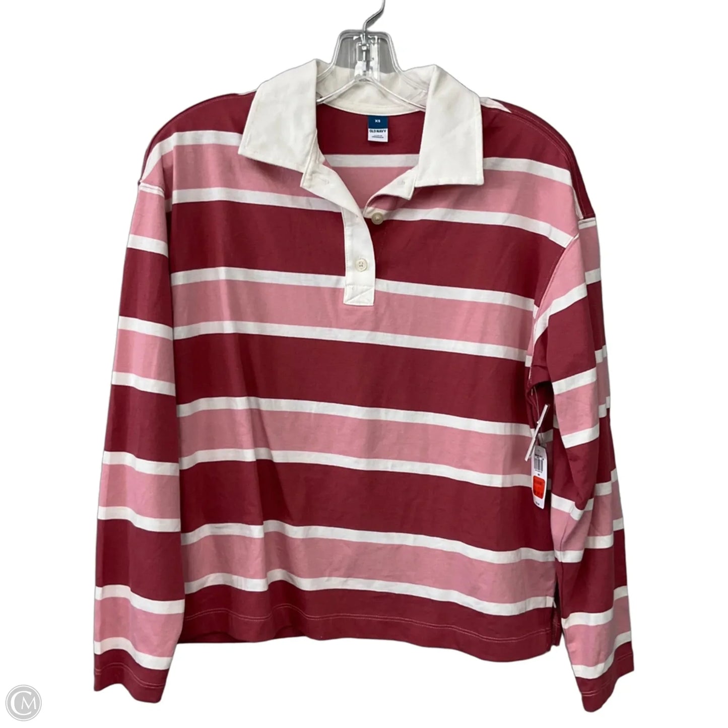 Top Long Sleeve By Old Navy In Striped Pattern, Size: Xs