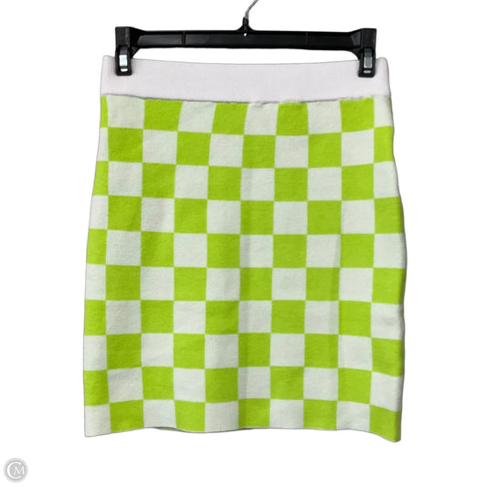 Skirt Mini & Short By Buttermelon In Checkered Pattern, Size: S
