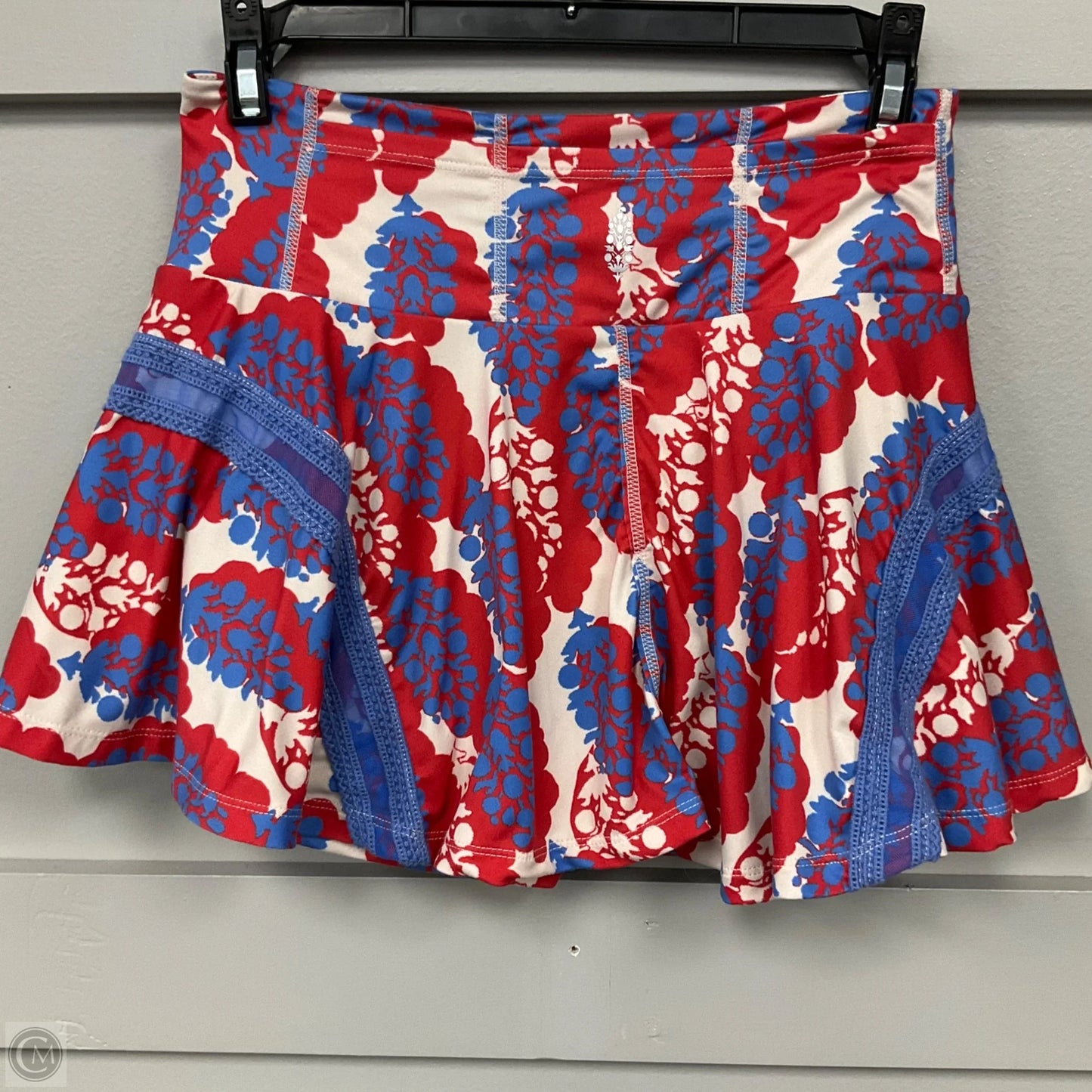 Athletic Skort By Free People In Blue & Red & White, Size: M