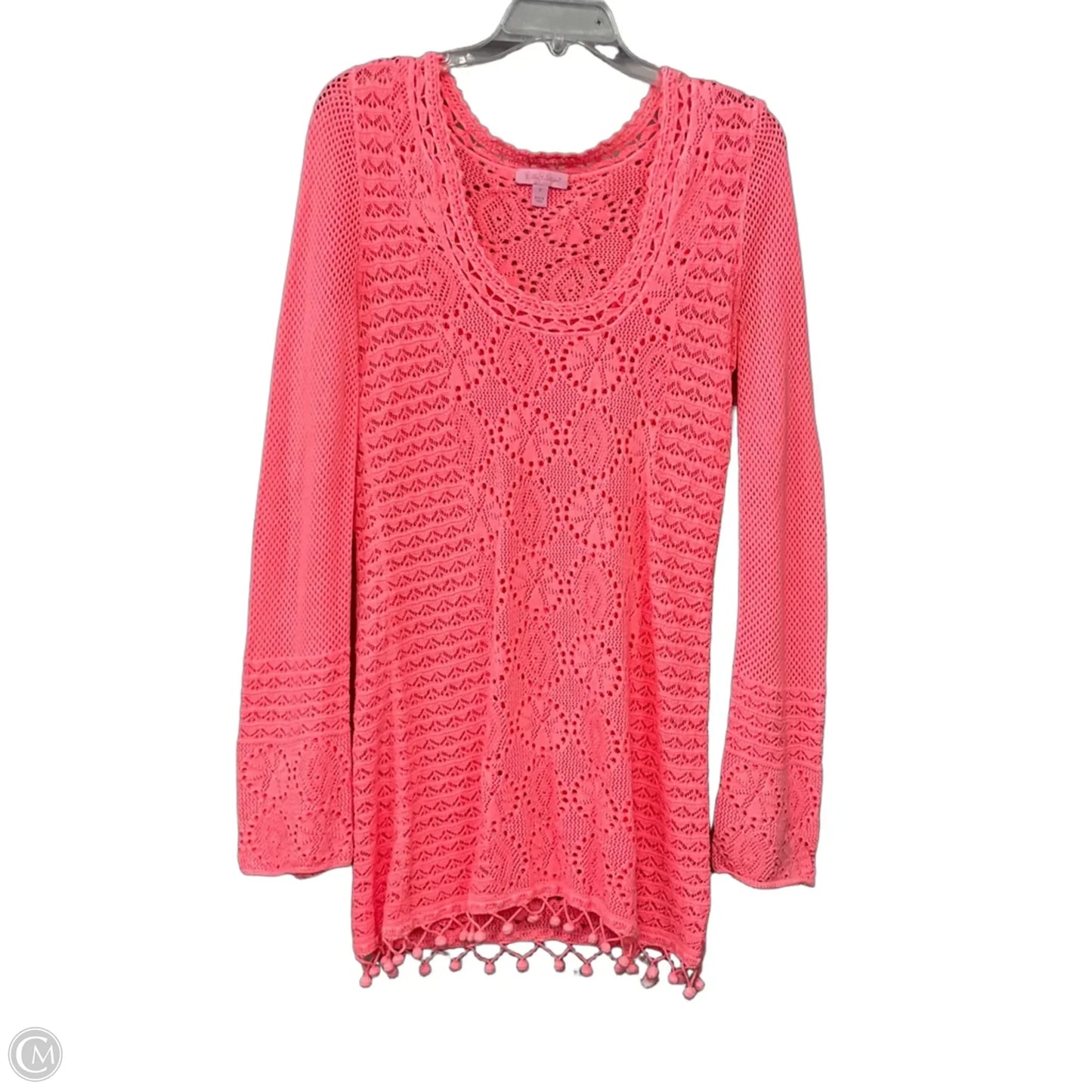 Swimwear Cover-up Designer By Lilly Pulitzer In Coral, Size: S