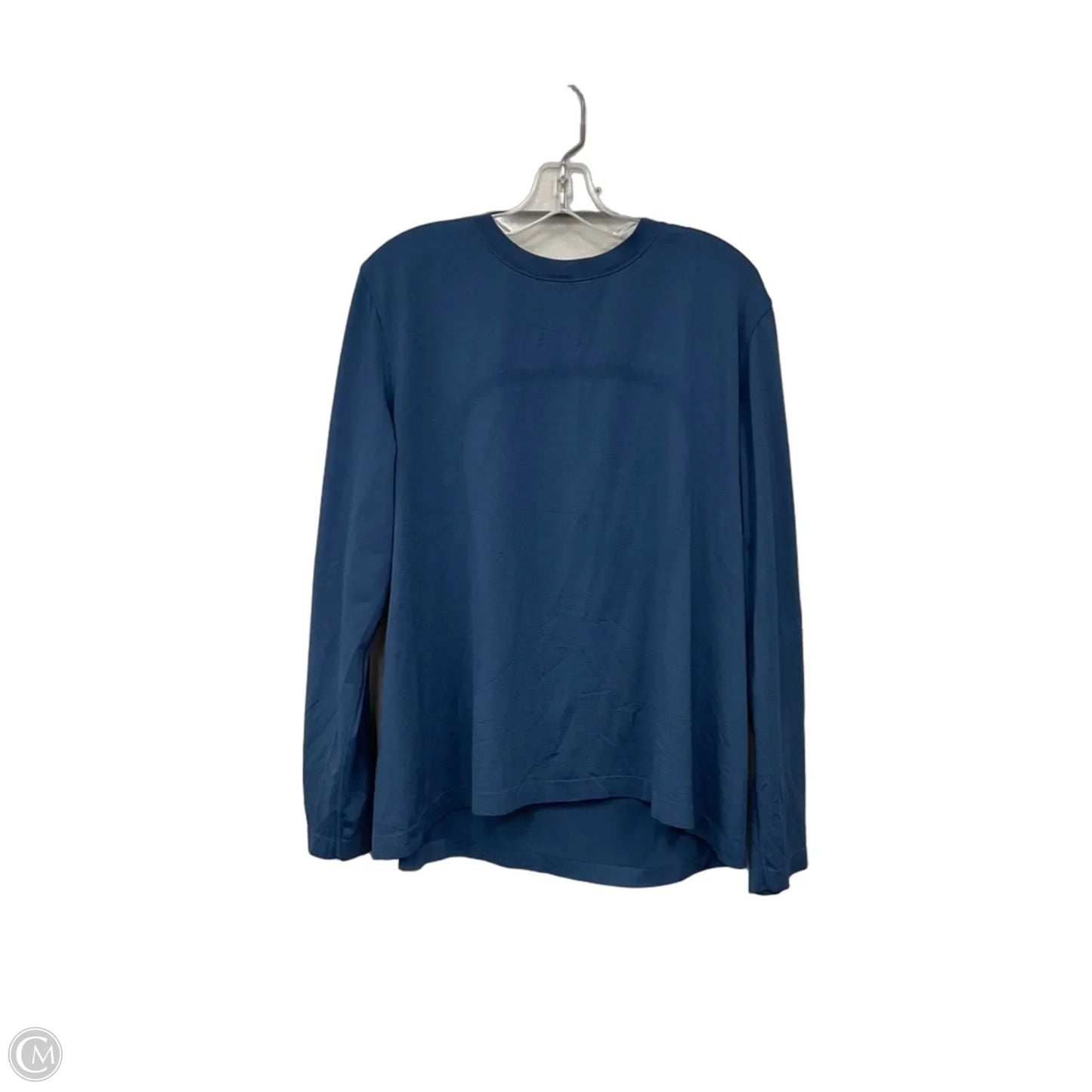 Athletic Top Long Sleeve Crewneck By Lululemon In Blue, Size: 12