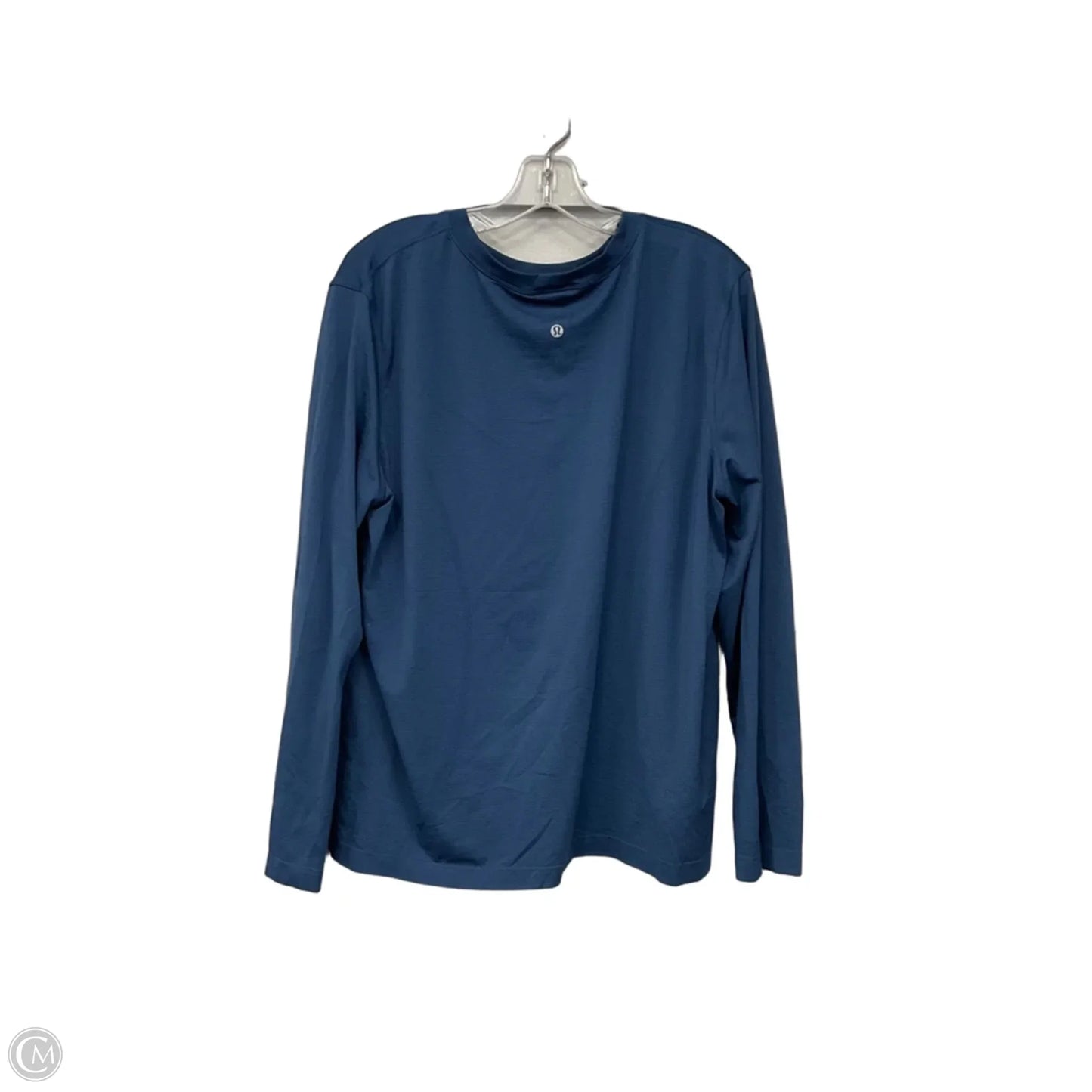 Athletic Top Long Sleeve Crewneck By Lululemon In Blue, Size: 12