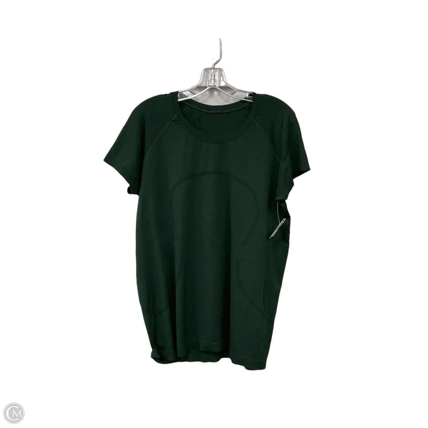 Athletic Top Short Sleeve By Lululemon In Green, Size: 16