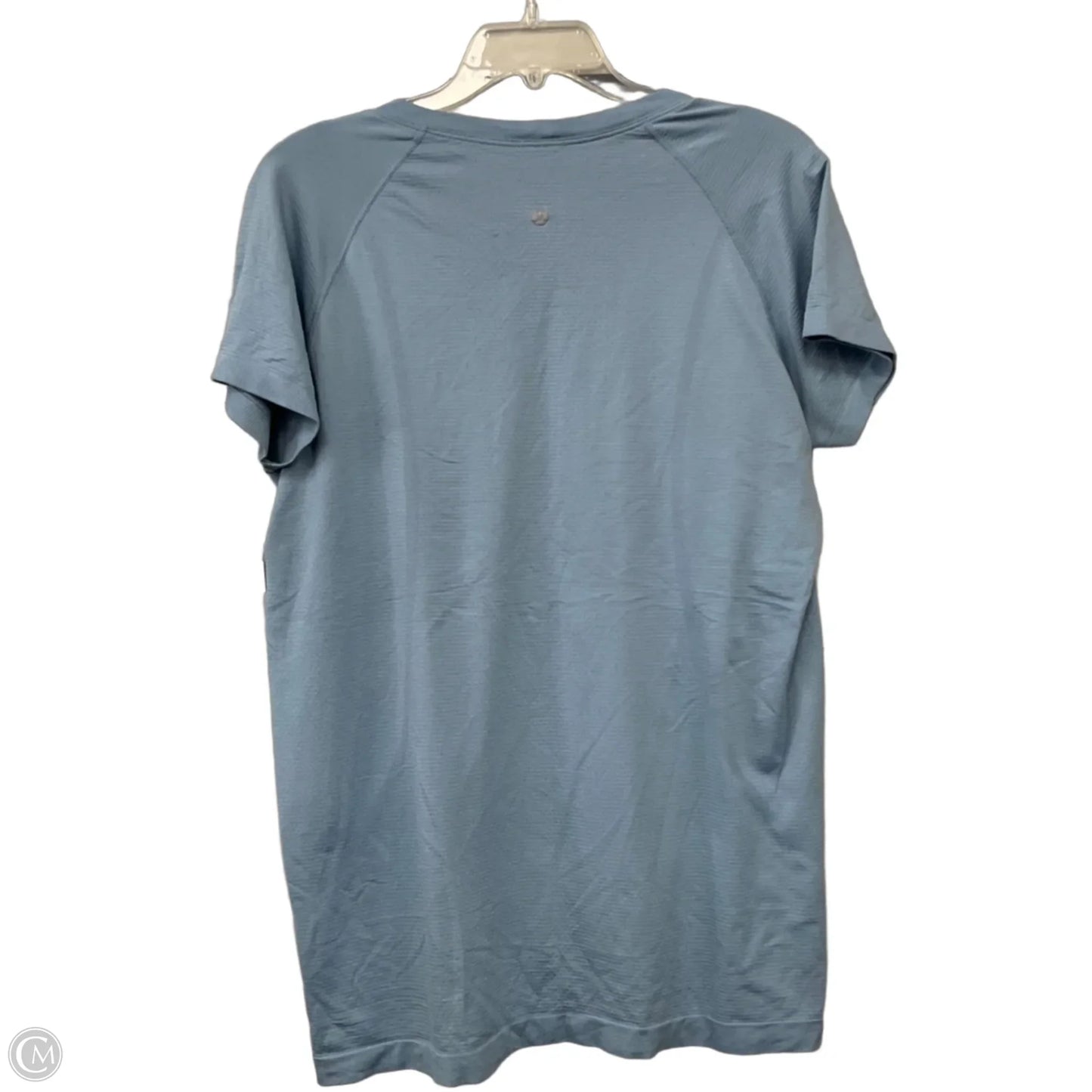 Athletic Top Short Sleeve By Lululemon In Blue, Size: 16