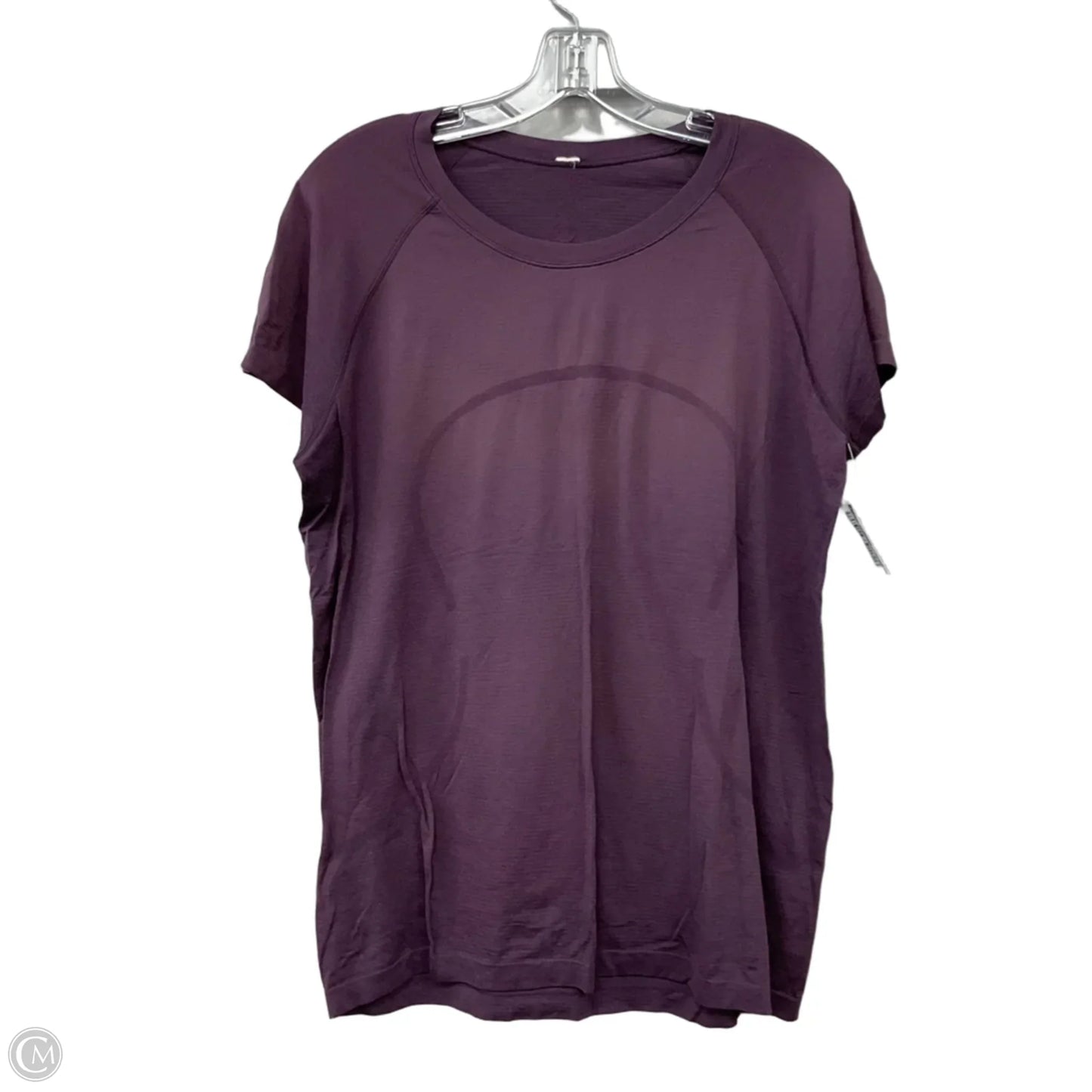 Athletic Top Short Sleeve By Lululemon In Purple, Size: 16