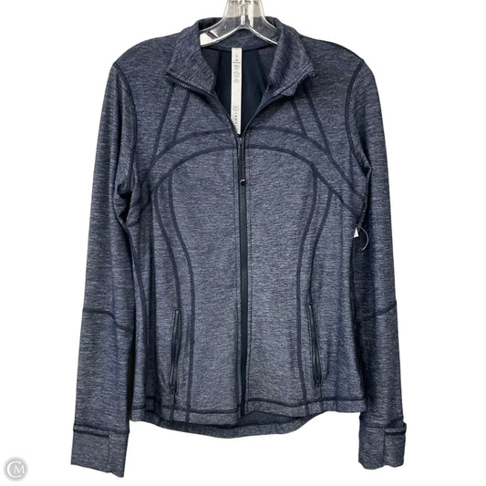 Athletic Jacket By Lululemon In Blue, Size: 10