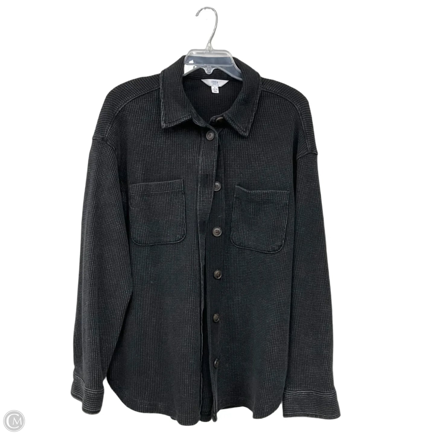 Top Long Sleeve By Time And Tru In Black, Size: L