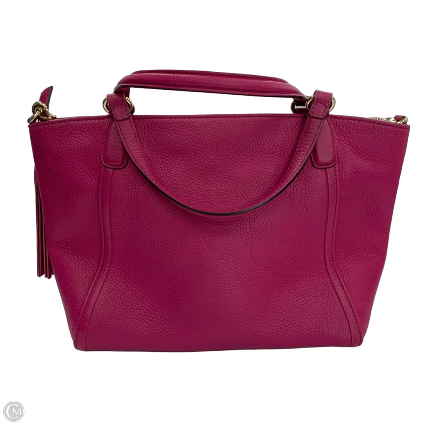 Soho Pebbled Leather Tote Bag/ Crossbody By Gucci, Size: Medium