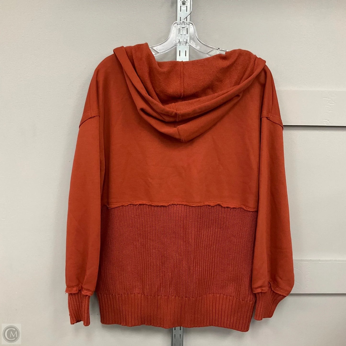 Sweatshirt Hoodie By Time And Tru In Orange, Size: M
