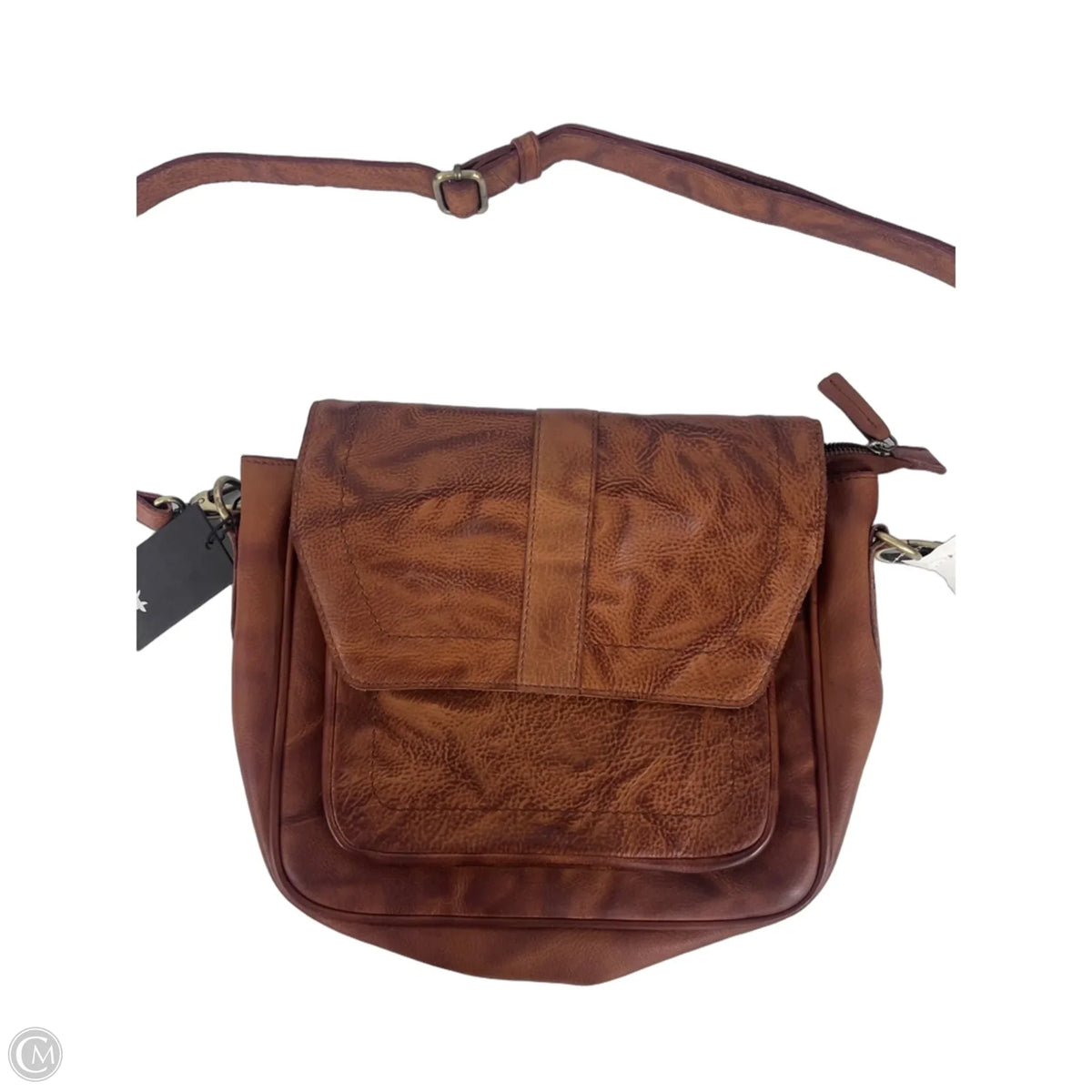 Crossbody Leather By Kiko, Size: Medium