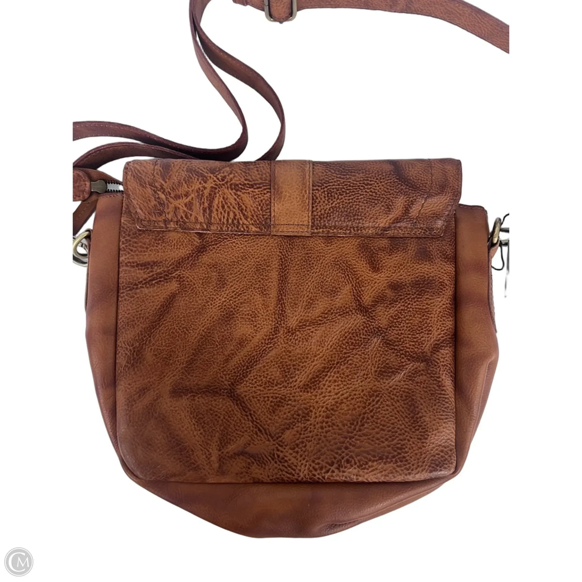 Crossbody Leather By Kiko, Size: Medium