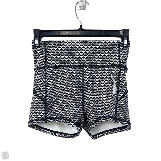 Athletic Shorts By Lululemon In Black & White, Size: 4