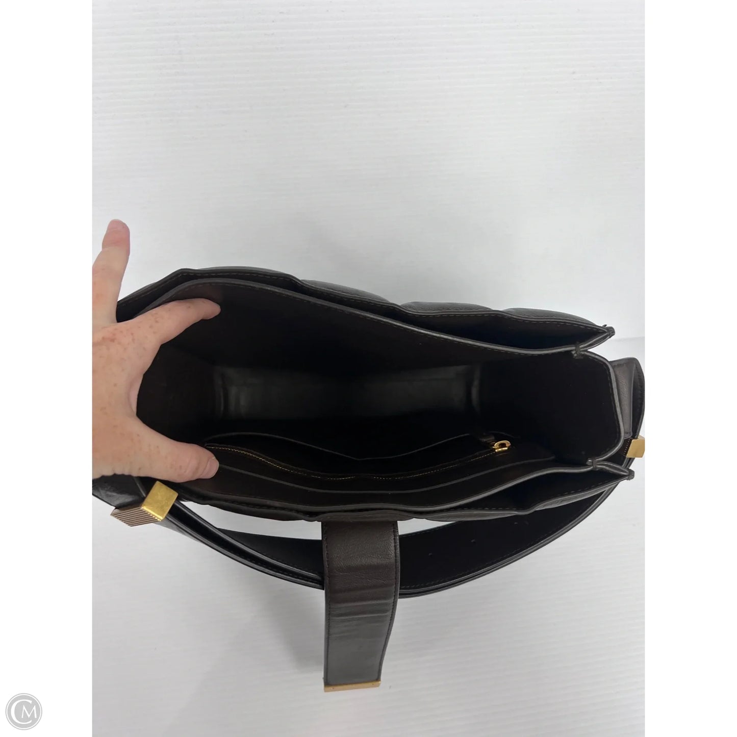 Leather Marie Handbag Luxury Designer By Bottega Veneta, Size: Medium