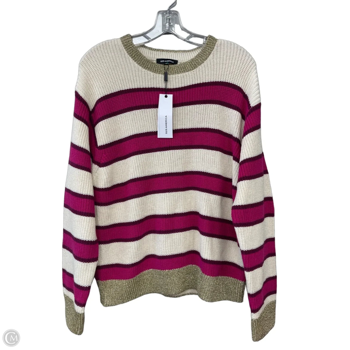 Sweater By 525 In Striped Pattern, Size: M