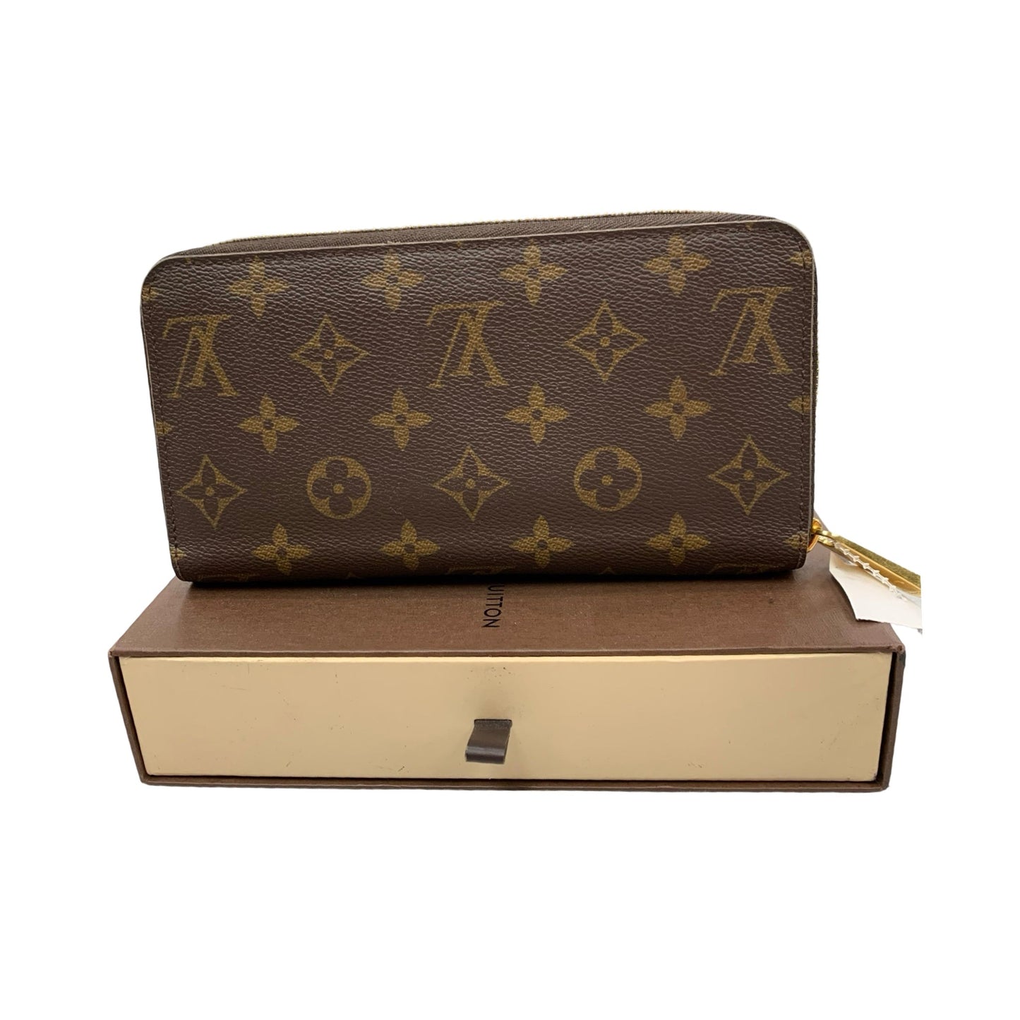 2021 Zippy Wallet Luxury Designer By Louis Vuitton in Monogram Brown, Size: Medium