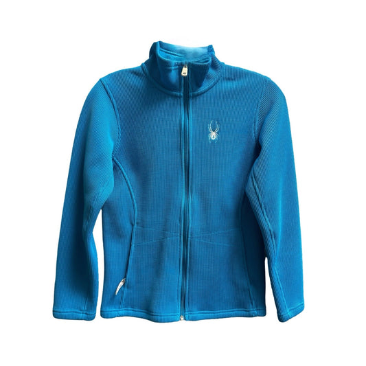 Athletic Jacket By Spyder In Blue, Size: L