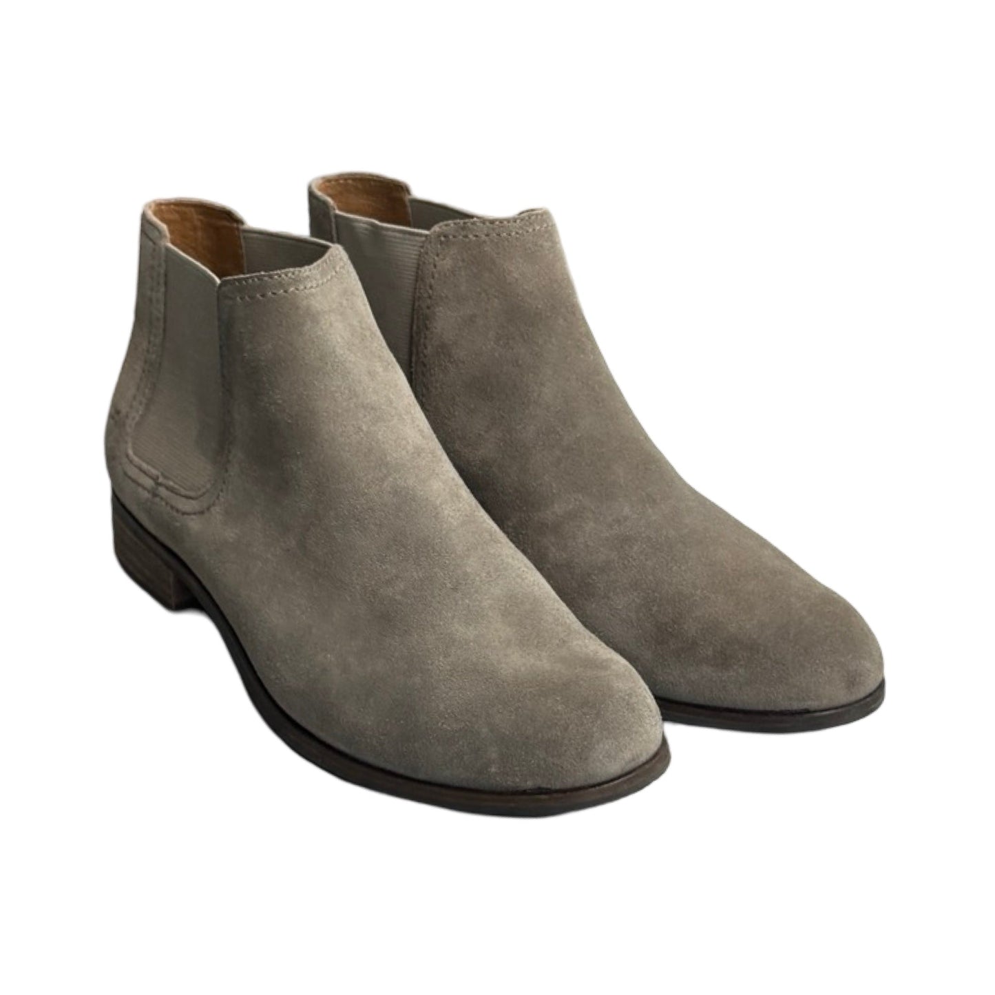 Boots Ankle Heels By Frye In Grey, Size: 7.5