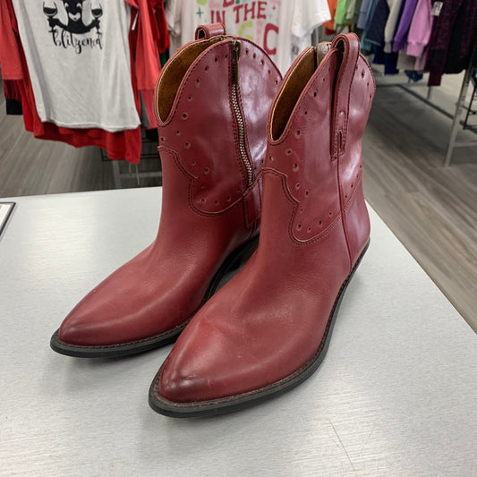 Boots Western By Lucky Brand In Red, Size: 7.5