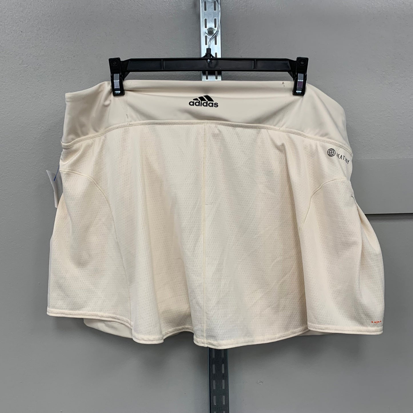 Athletic Skort By Adidas In Cream, Size: Xl