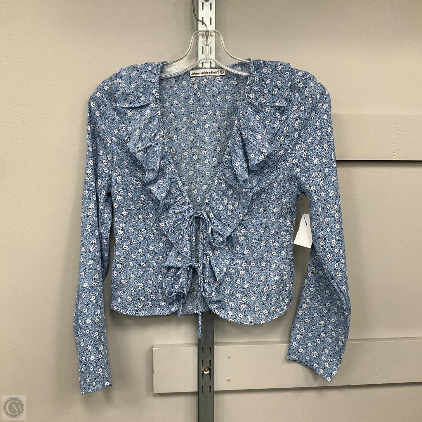 Top Short Sleeve By Abercrombie And Fitch In Floral Print, Size: XXs