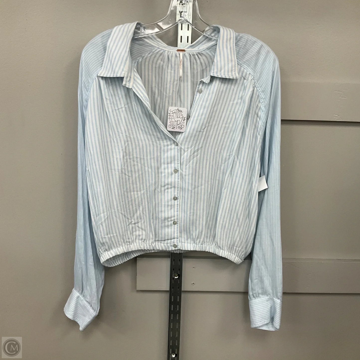 Top Long Sleeve By Free People In Striped Pattern, Size: M