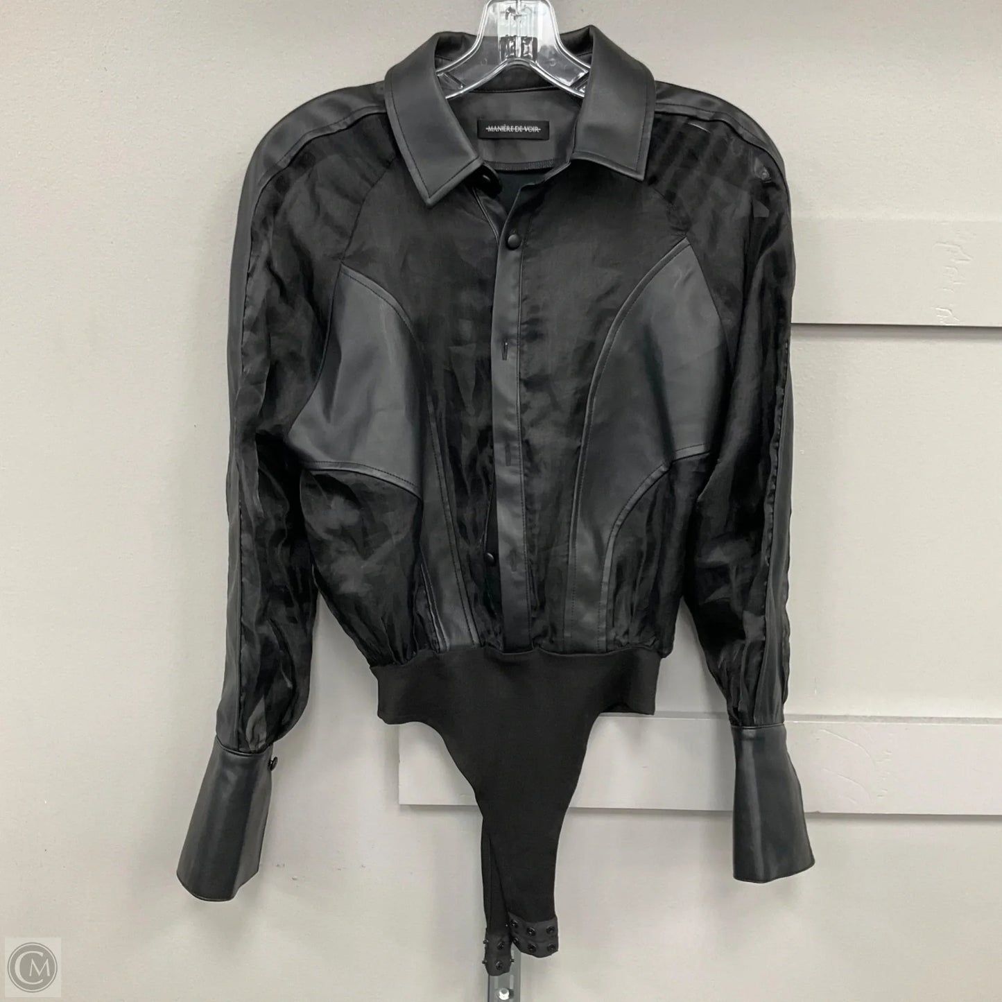 Bodysuit By Maniere De Voir In Black, Size: 0