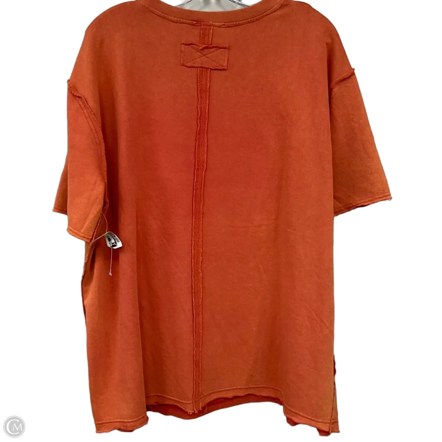 Top Short Sleeve Basic By Clothes Mentor In Orange, Size: L