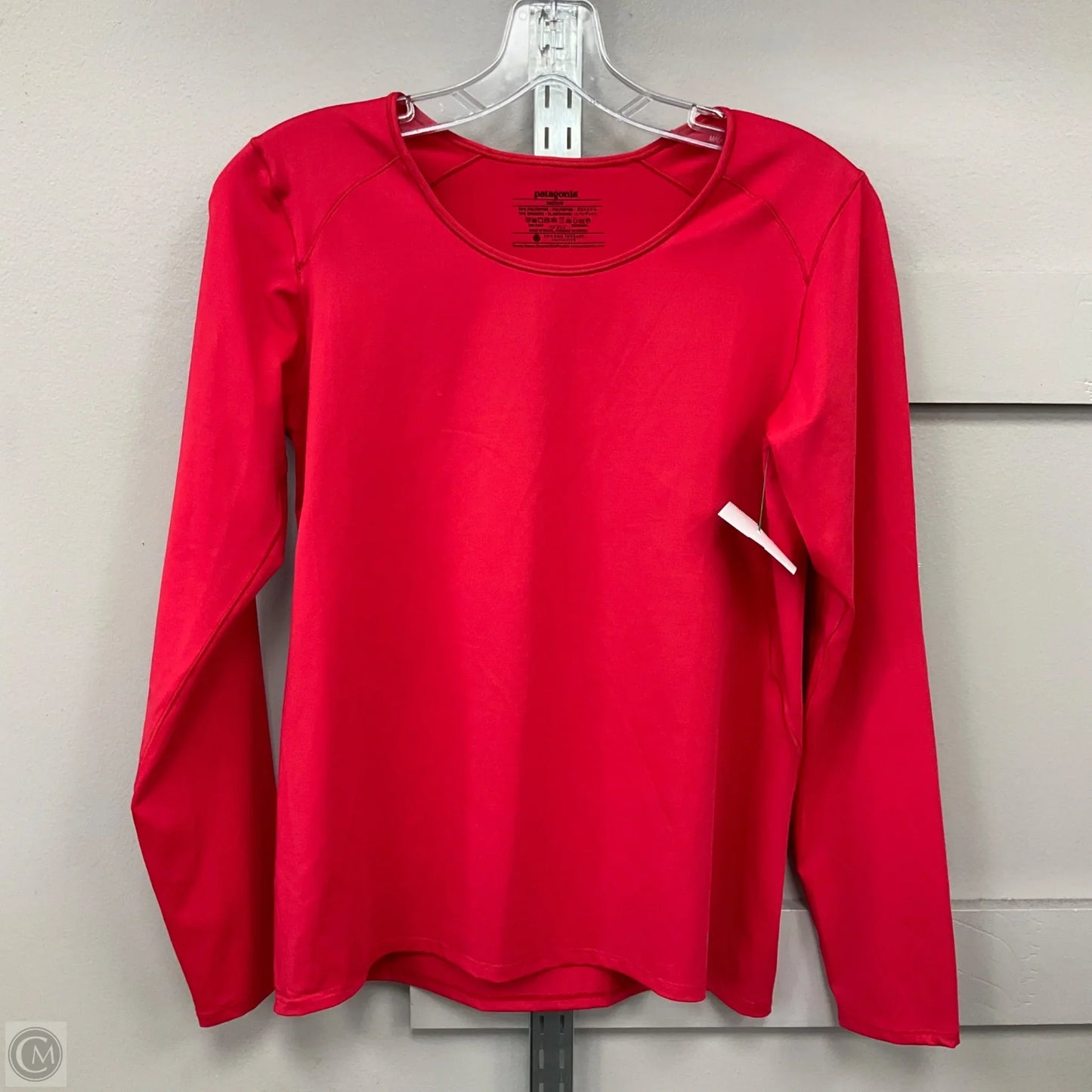 Athletic Top Long Sleeve Crewneck By Patagonia In Red, Size: M