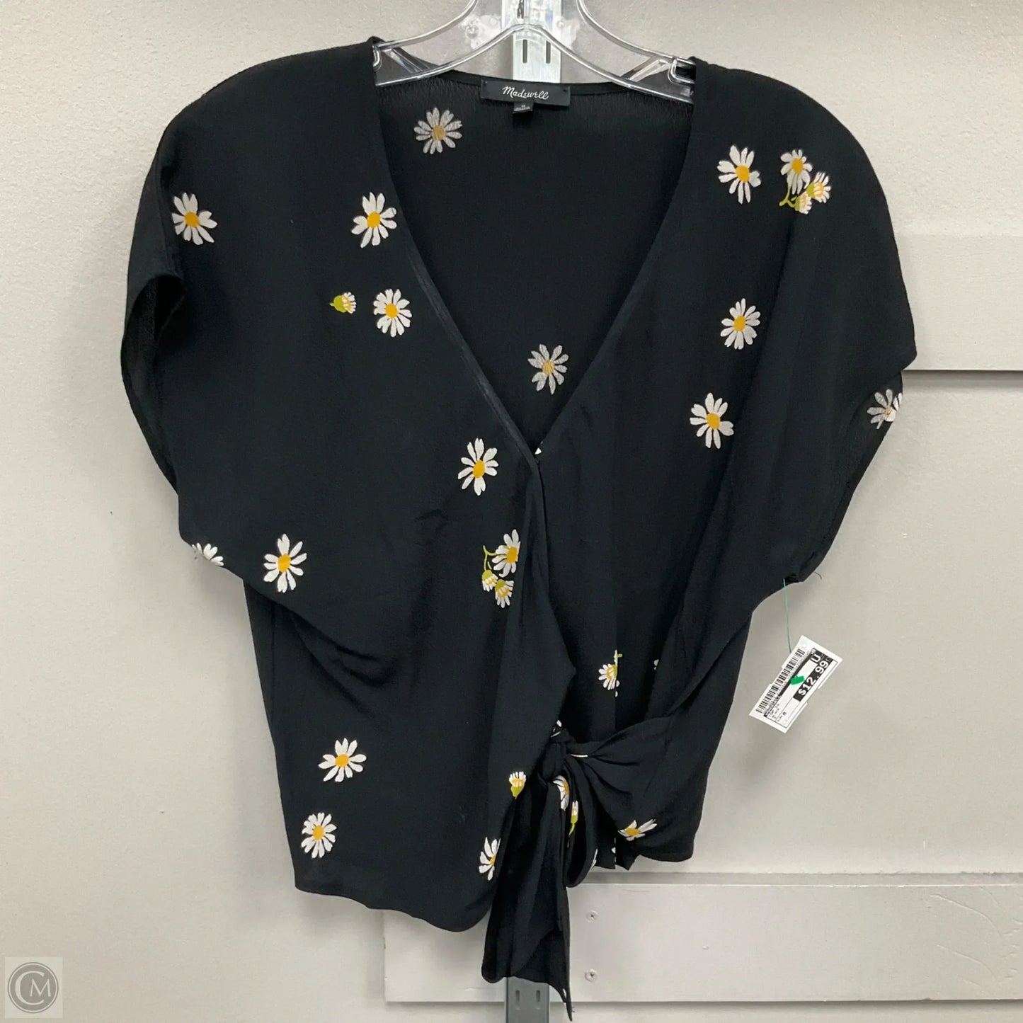 Top Short Sleeve By Madewell In Black, Size: M