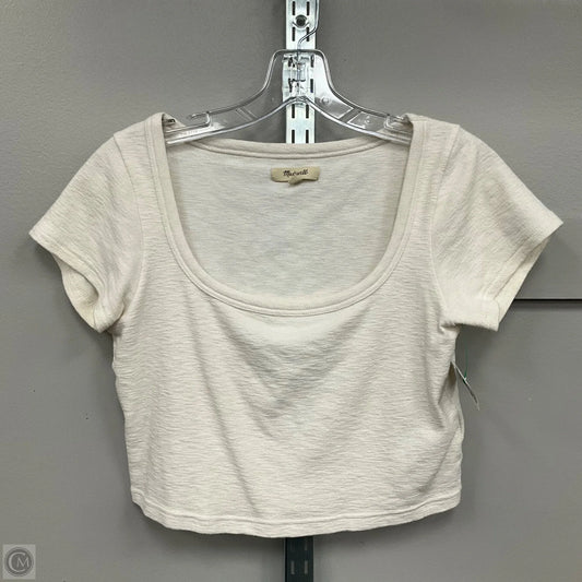 Top Short Sleeve Basic By Madewell In Cream, Size: S