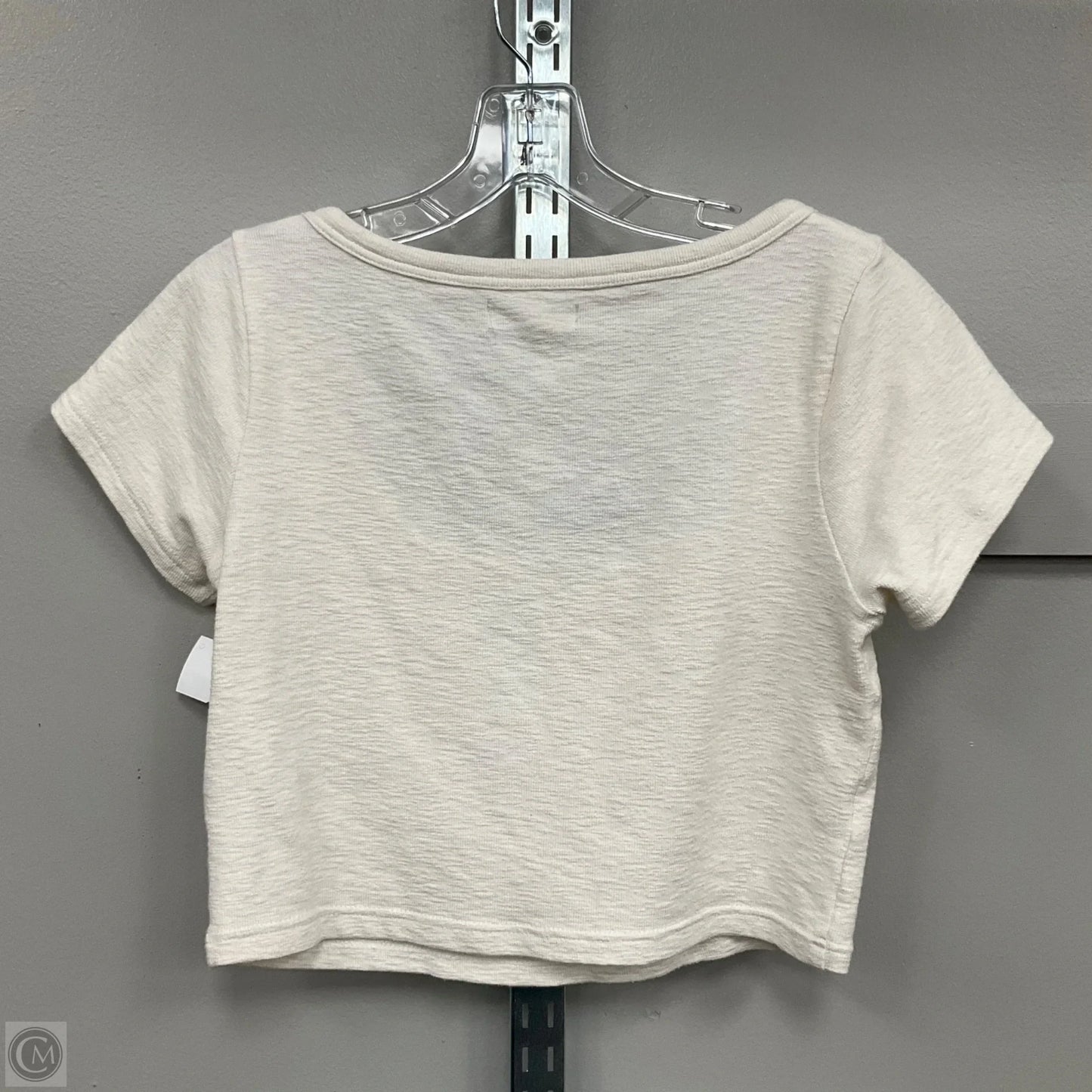 Top Short Sleeve Basic By Madewell In Cream, Size: S