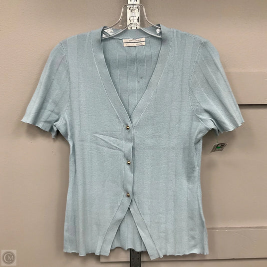 Top Short Sleeve By Anthropologie In Blue, Size: S