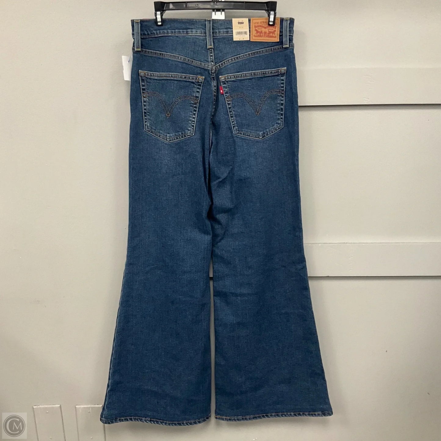Jeans Wide Leg By Levis In Blue Denim, Size: 10