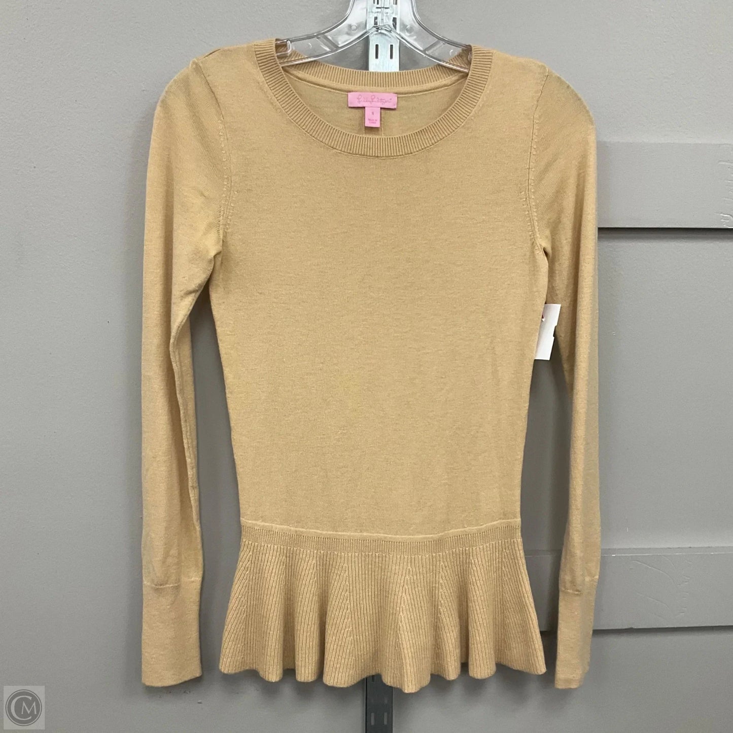 Top Long Sleeve Designer By Lilly Pulitzer In Yellow, Size: S