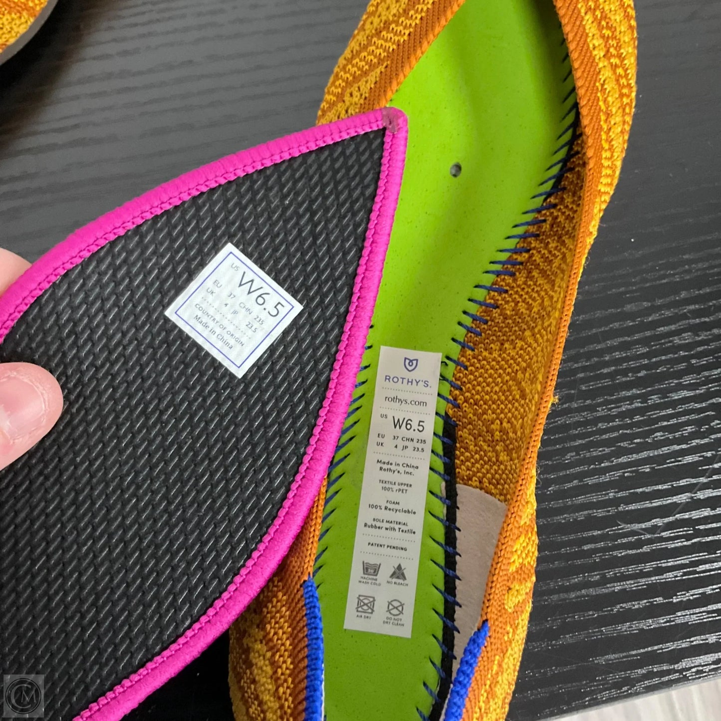 Shoes Flats By Rothys In Orange, Size: 6.5