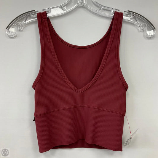Athletic Tank Top By Lululemon In Red, Size: 2