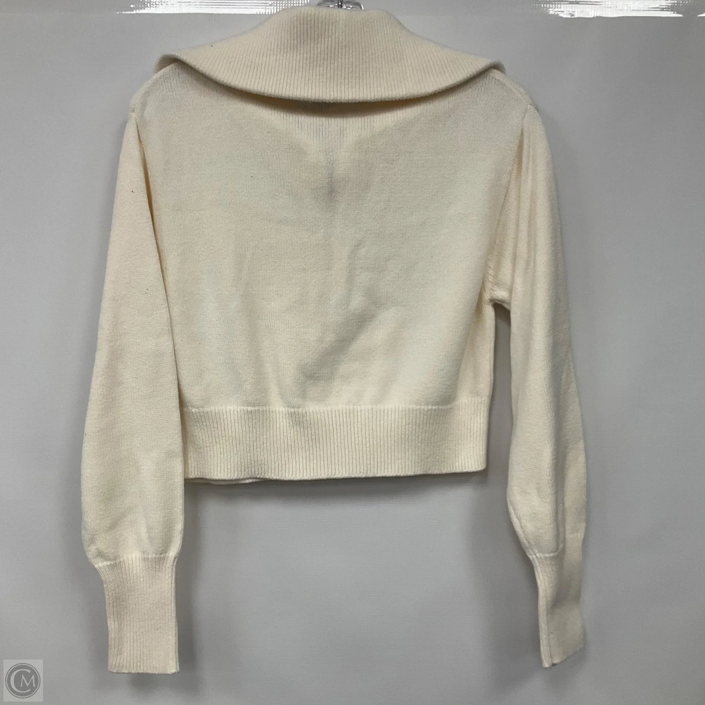 Top Long Sleeve By Pink Rose In White, Size: M