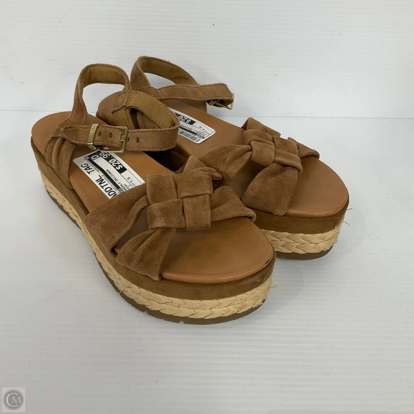 Sandals Designer By Ugg In Brown, Size: 7.5