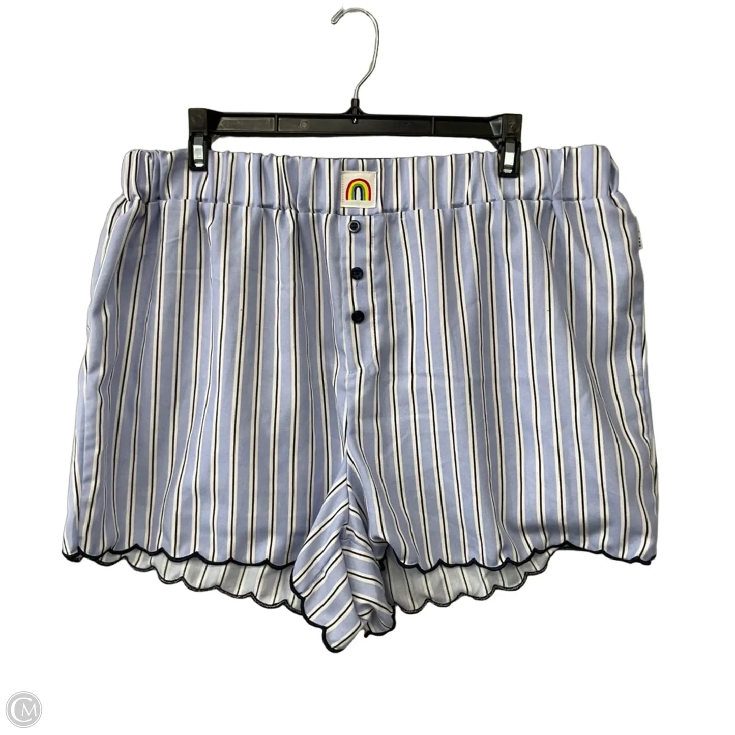 Shorts By Rae Dunn In Striped Pattern, Size: Xl