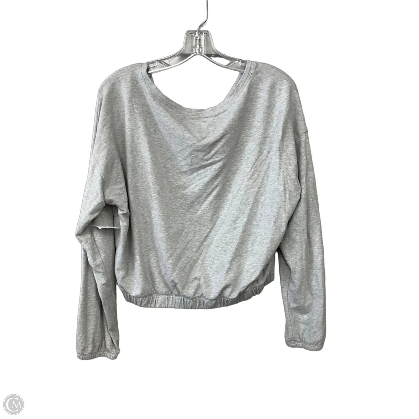 Top Long Sleeve Basic By Aerie In Grey, Size: S