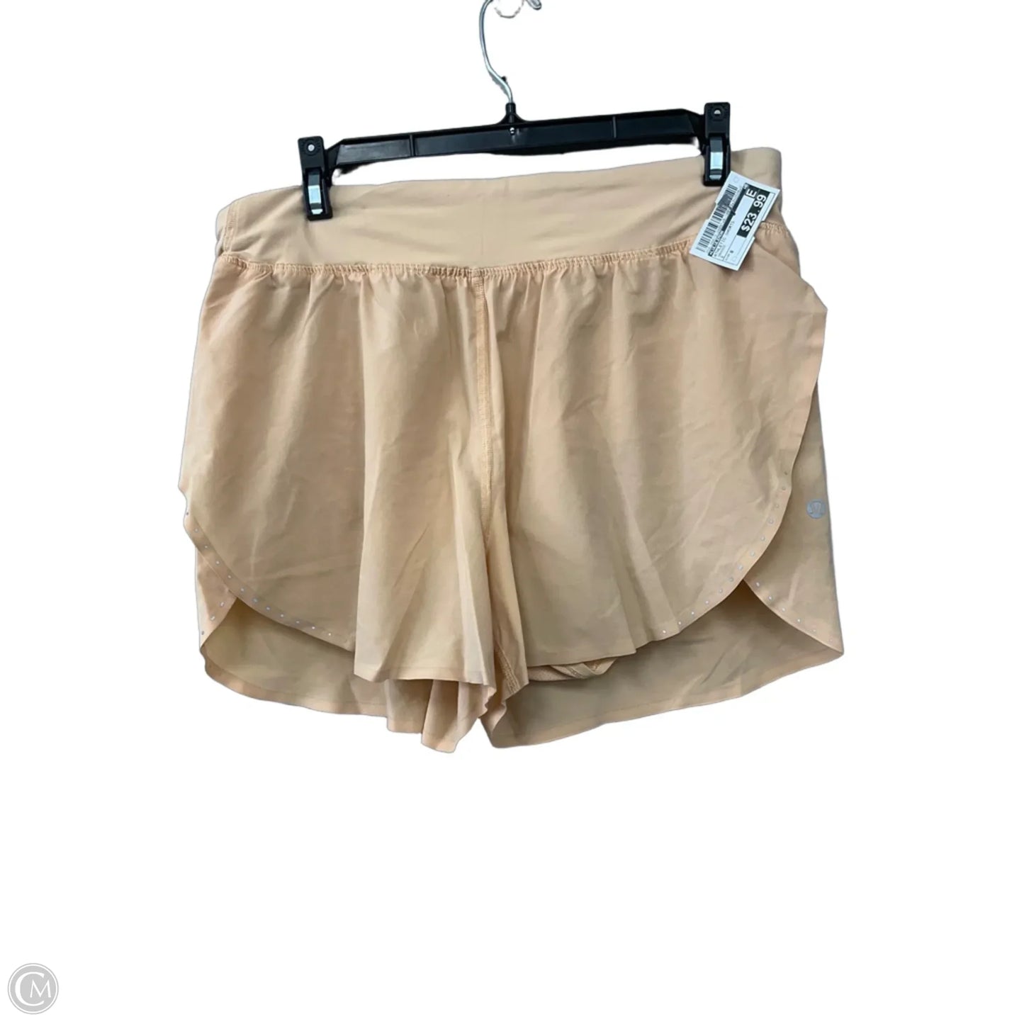 Athletic Shorts By Lululemon In Orange, Size: 8
