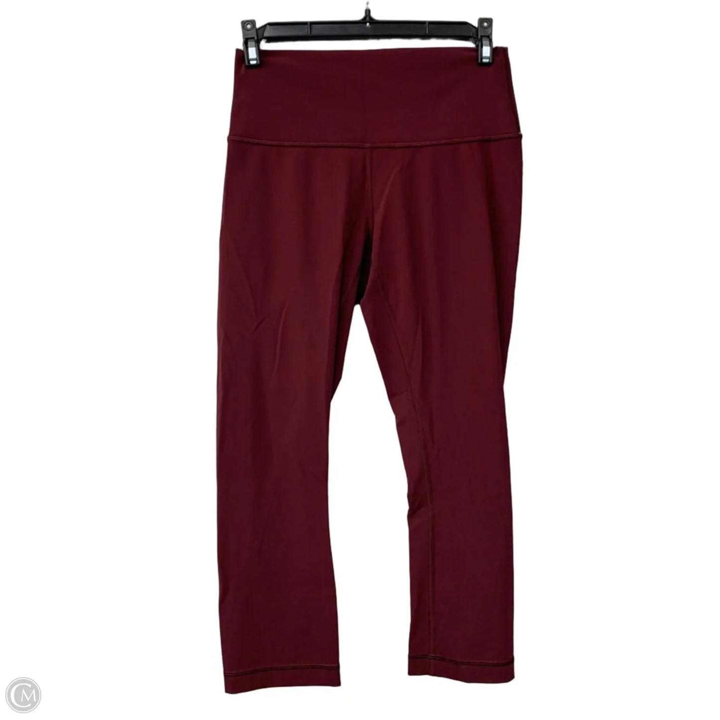 Athletic Leggings Capris By Lululemon In Maroon, Size: 6
