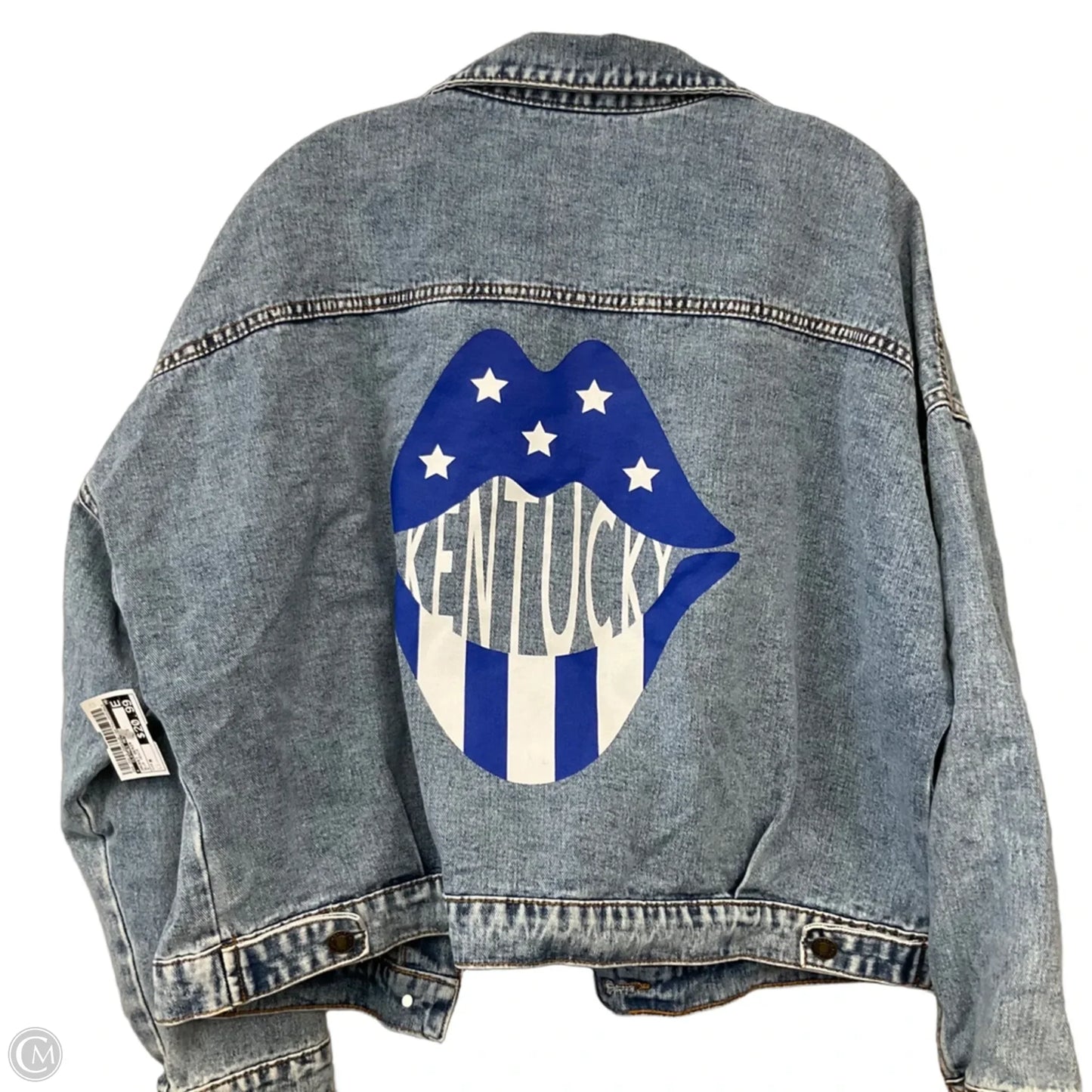 Jacket Denim By Clothes Mentor In Blue Denim, Size: M