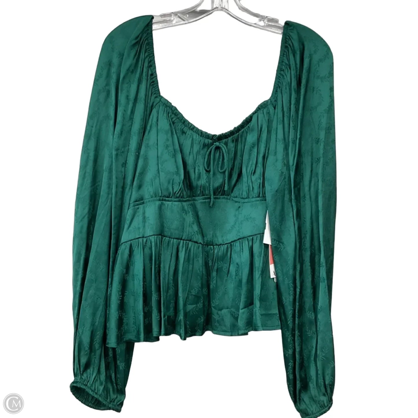 Top Long Sleeve By Arula In Green, Size: 2x