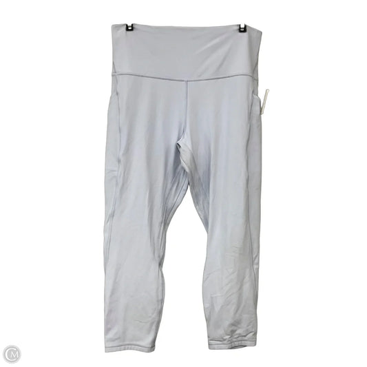 Athletic Legging capris By Lululemon In Blue, Size: 12