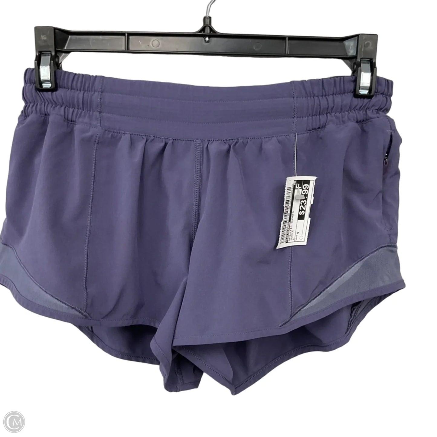 Athletic Shorts By Lululemon In Purple, Size: 4