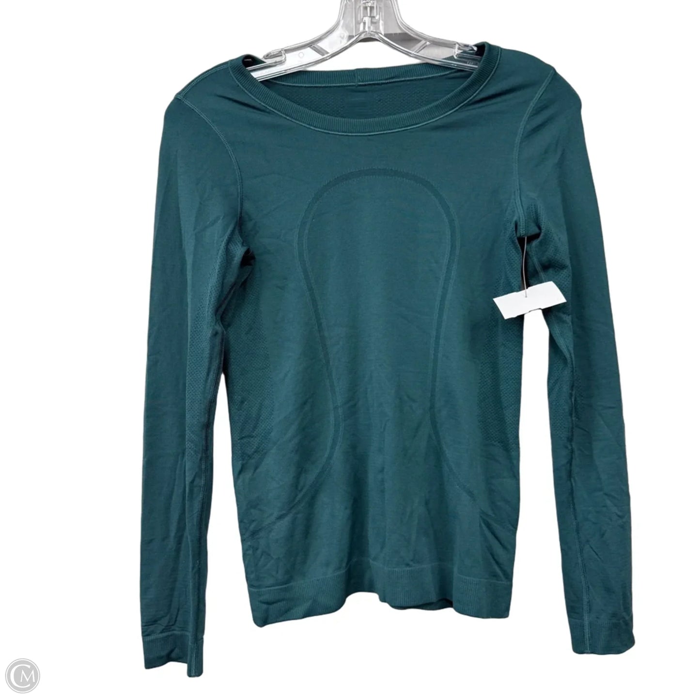Athletic Top Long Sleeve Crewneck By Lululemon In Green, Size: 4